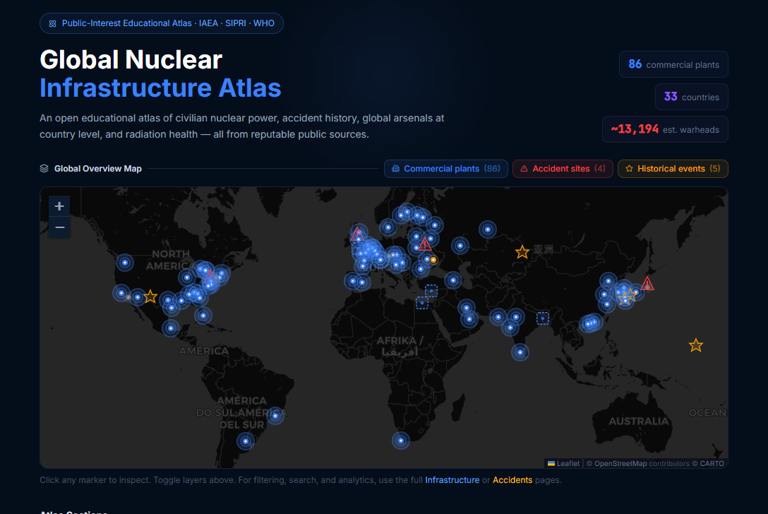 Global Nuclear Infrastructure Atlas
